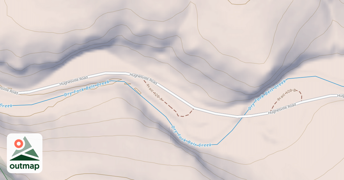 Map of DRY FORK DISPERSED A