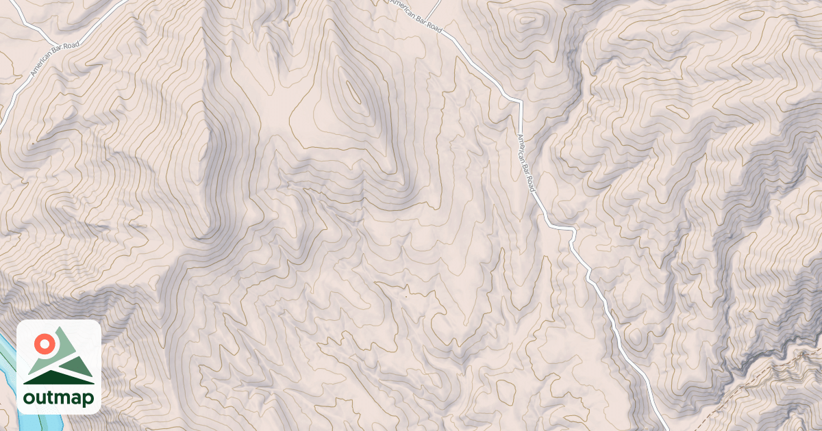 Map of AMERICAN BAR SPUR H1