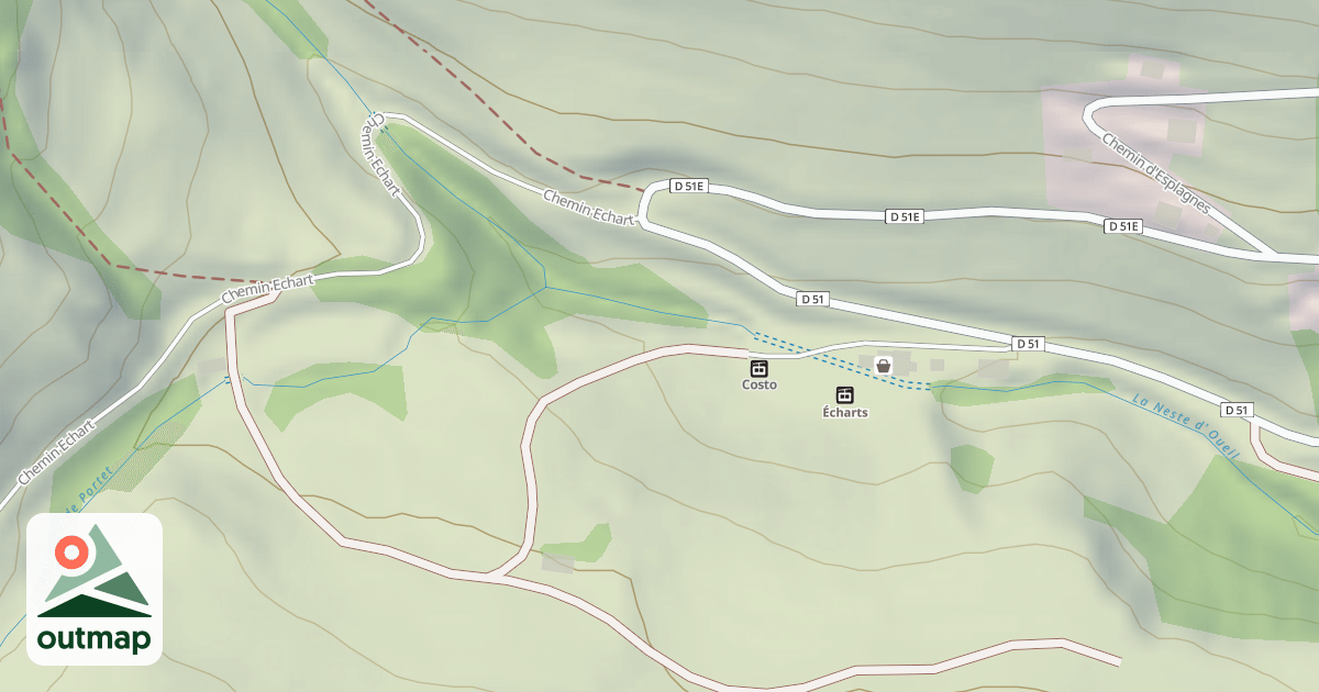 Map of Piste de luge