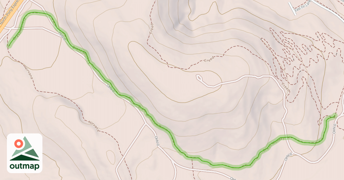 Map of Brass Monkey Trail