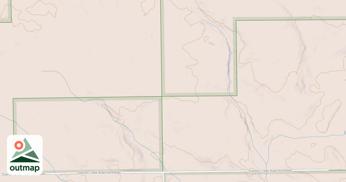 Map of EVERTON CREEK SPUR A