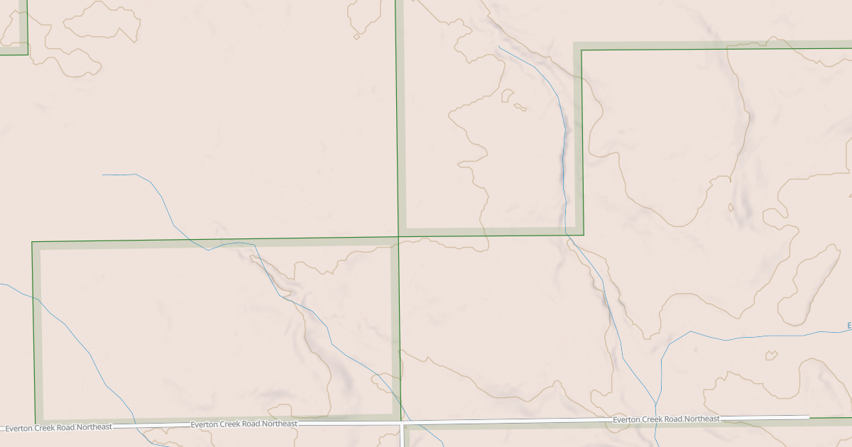 Map preview of EVERTON CREEK SPUR A