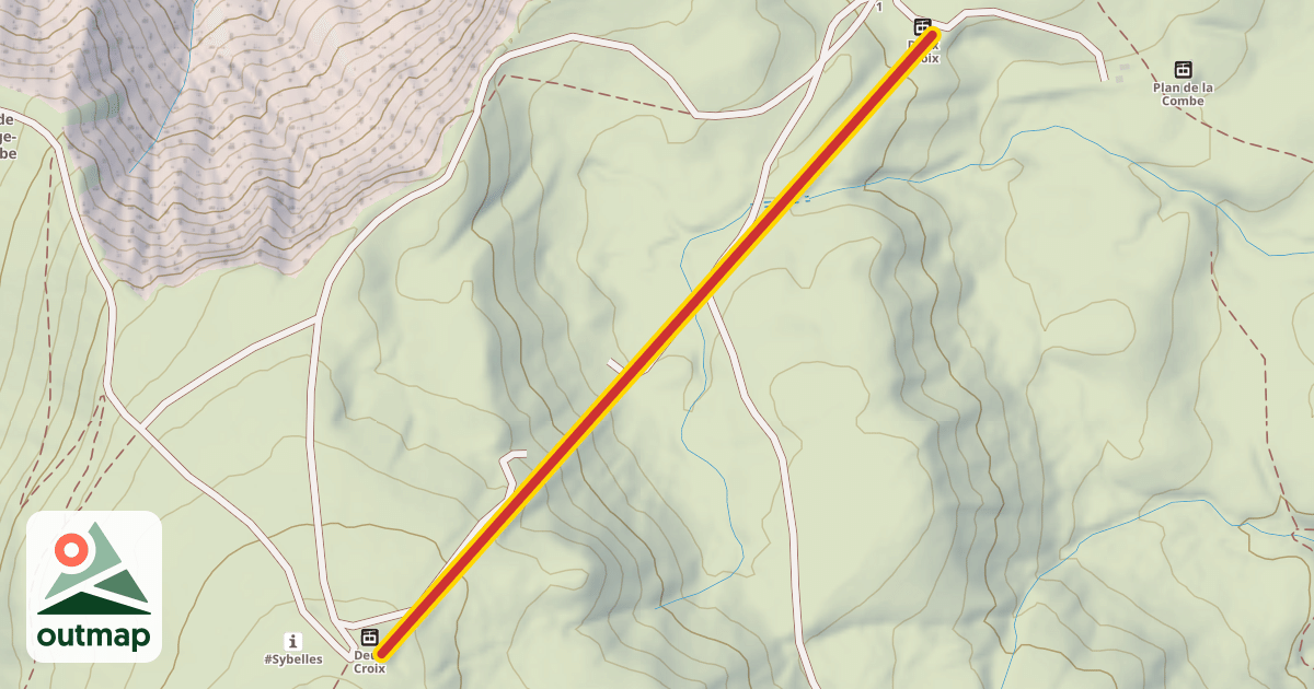Map of Deux Croix