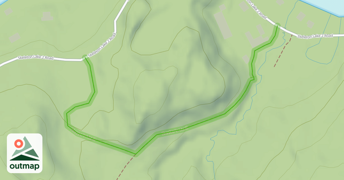 Map of Baxter's Trail