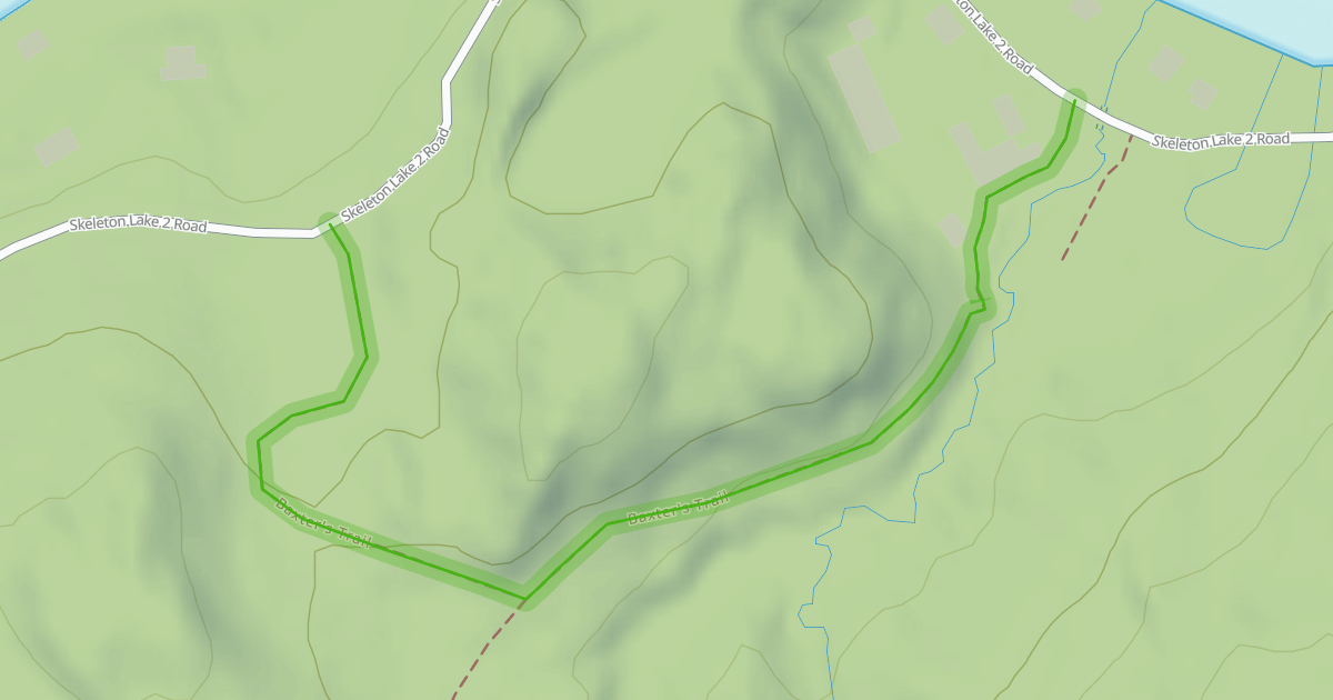 Map preview of Baxter's Trail