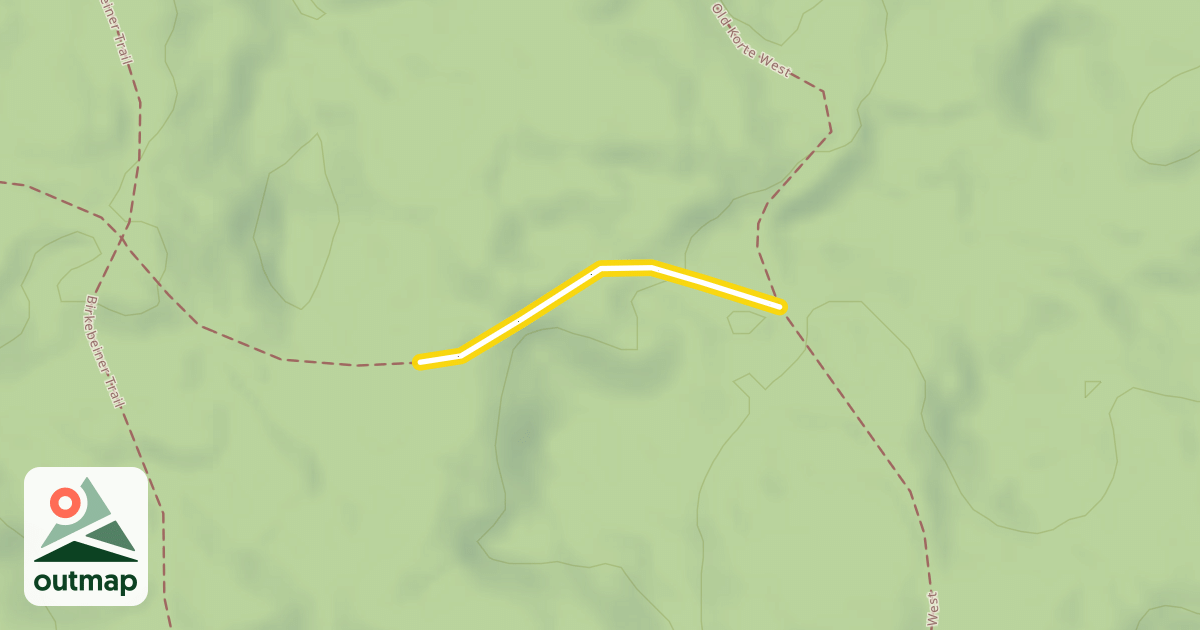 Map of North End Ski Trail