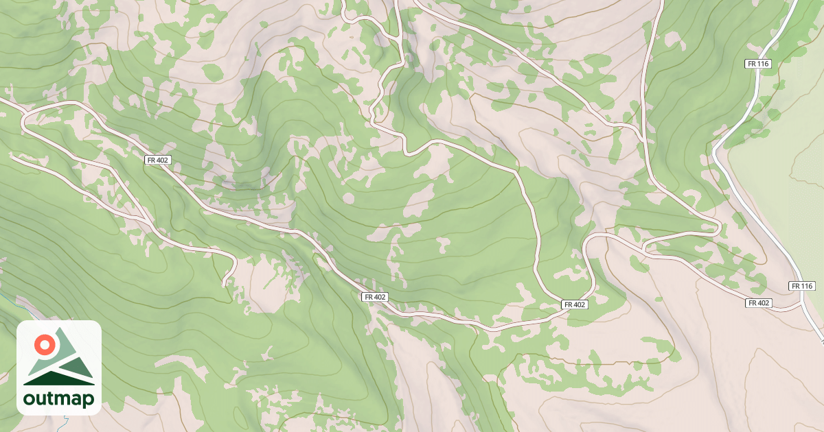 Map of BURRO MT WEIR