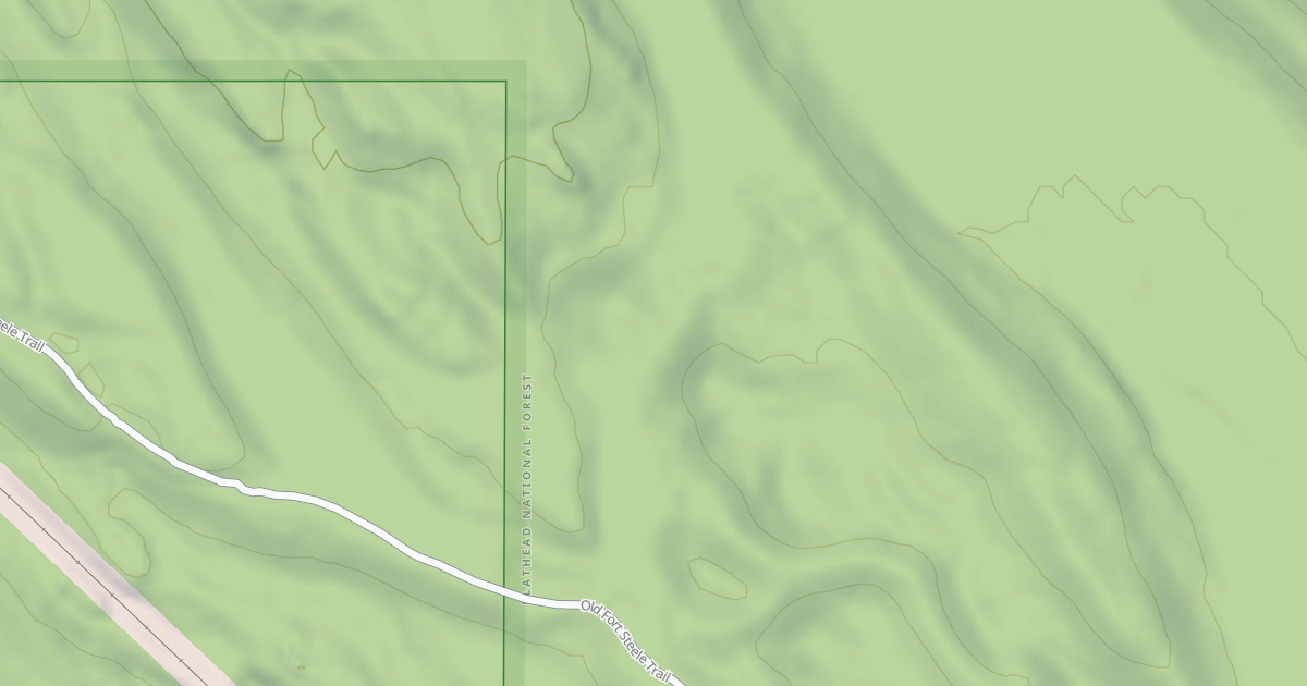 Map preview of FORT STEELE TRAIL B