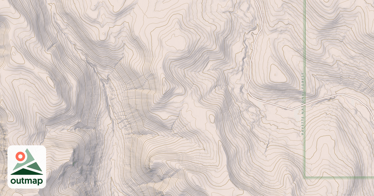 Map of BIG FLAT