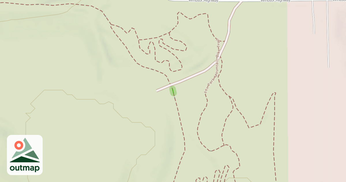 Map of Fox Park Mountain Bike Trail