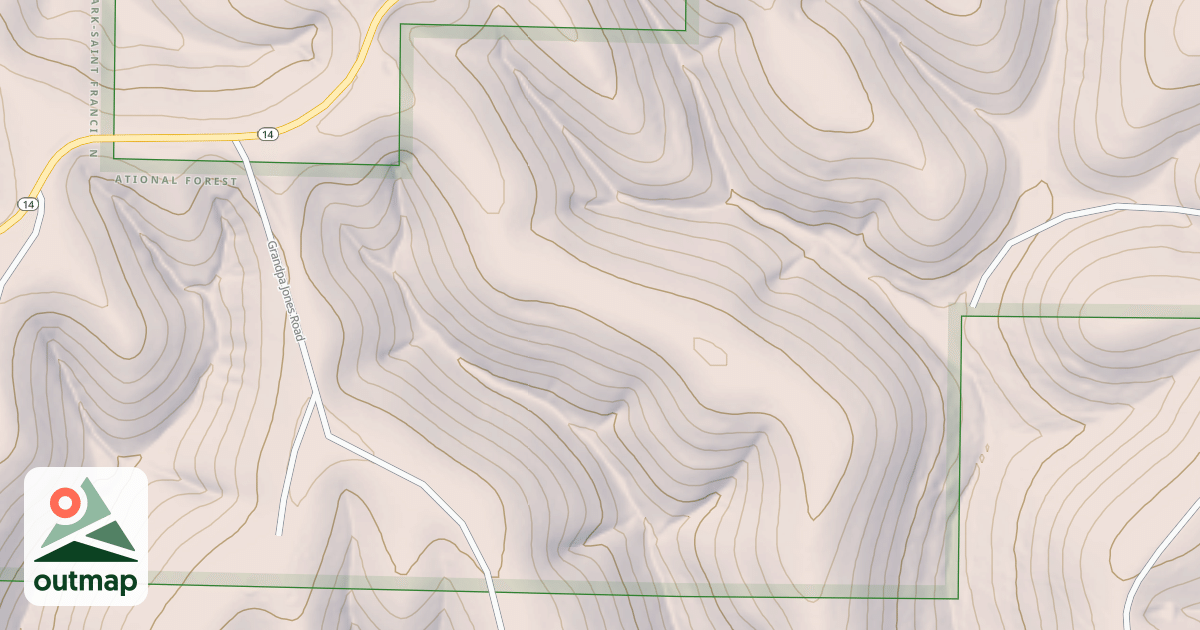 Map of USFS National Forest System Roads {74D988A0-5E96-4D8E-8571-E61ECEA2A4FB}