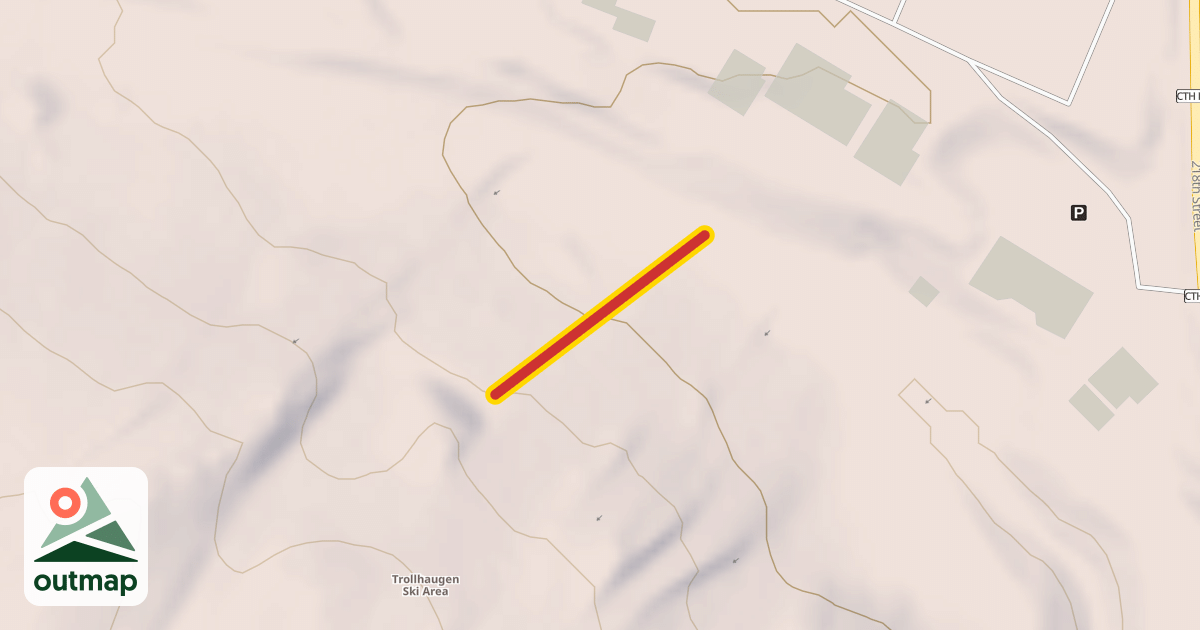 Map of Tomtebakken Rope