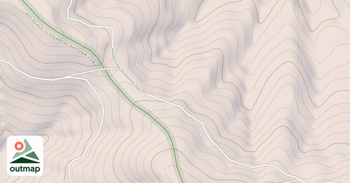 Map of PALOUSE DIVIDE