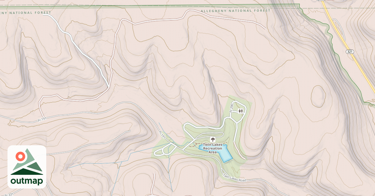 Map of HOFFMAN RUN