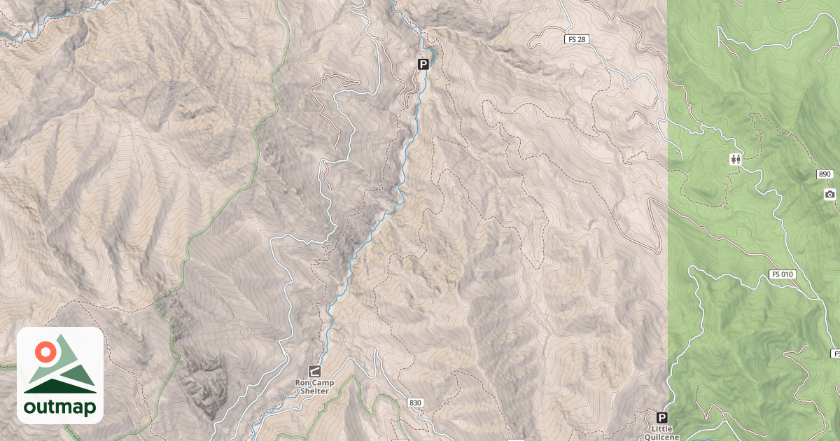 Map of USFS Motor Vehicle Use Map Trails 19994