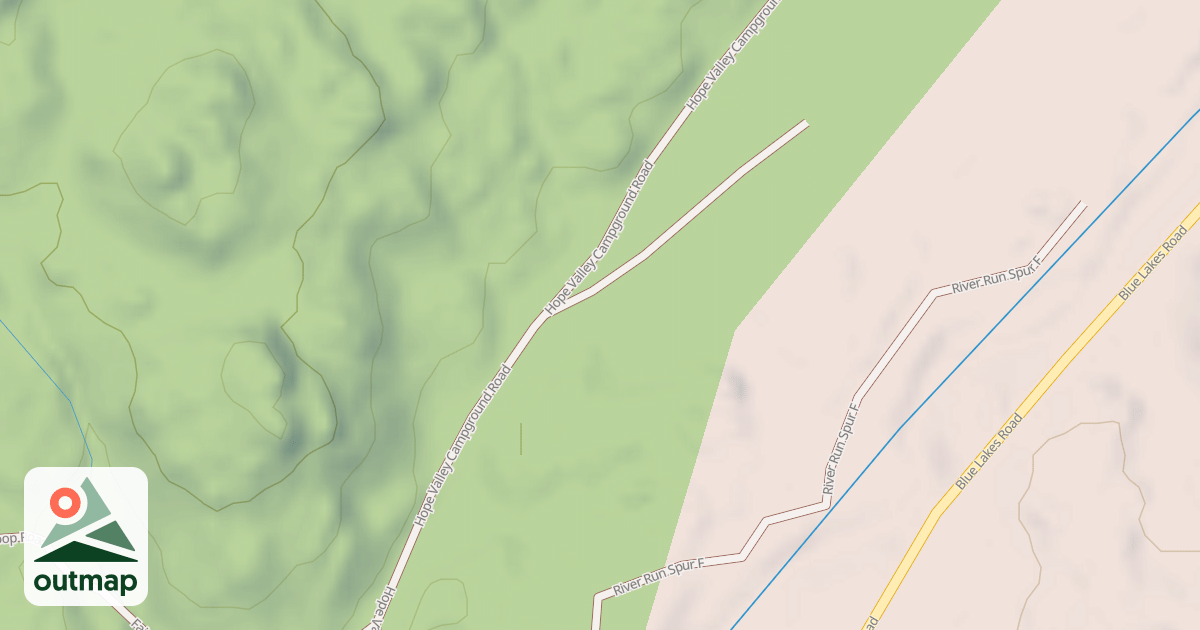 Map of HOPE VALLEY SPUR Z
