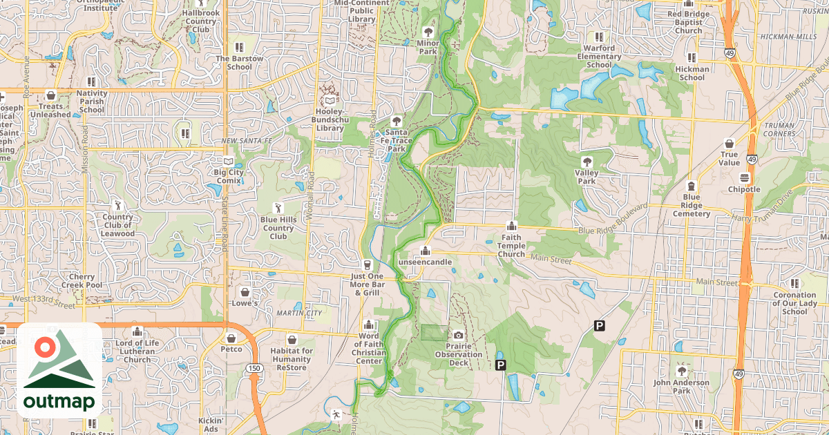 Map of River Trail
