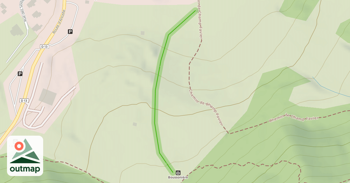 Map of La Boussonnière
