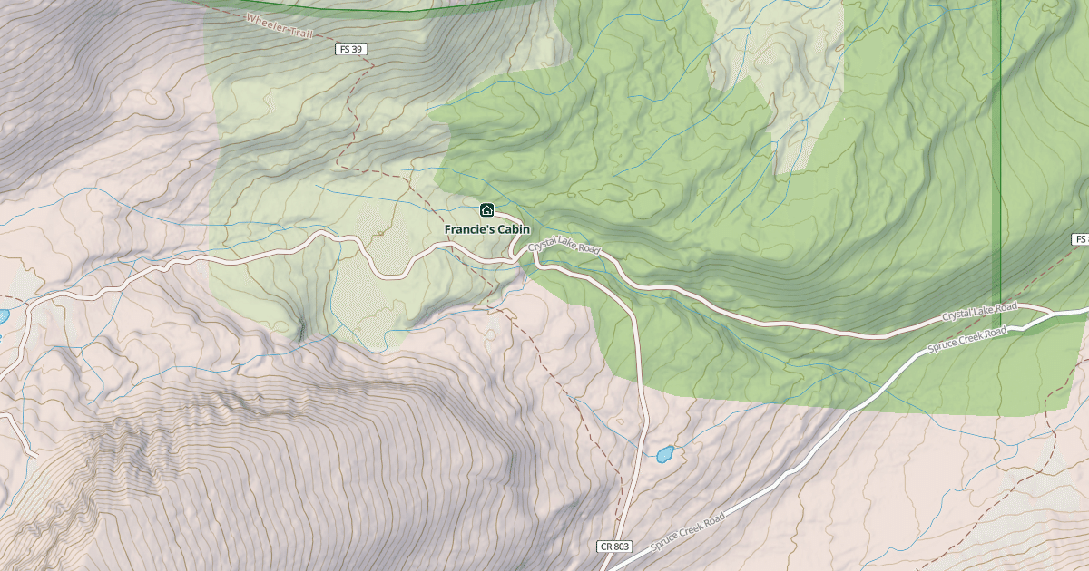 Map preview of CRYSTAL LAKE ROAD