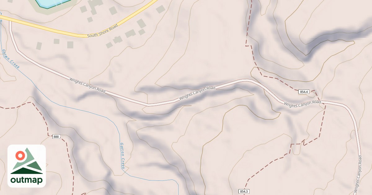 Map of WRIGHTS CANYON