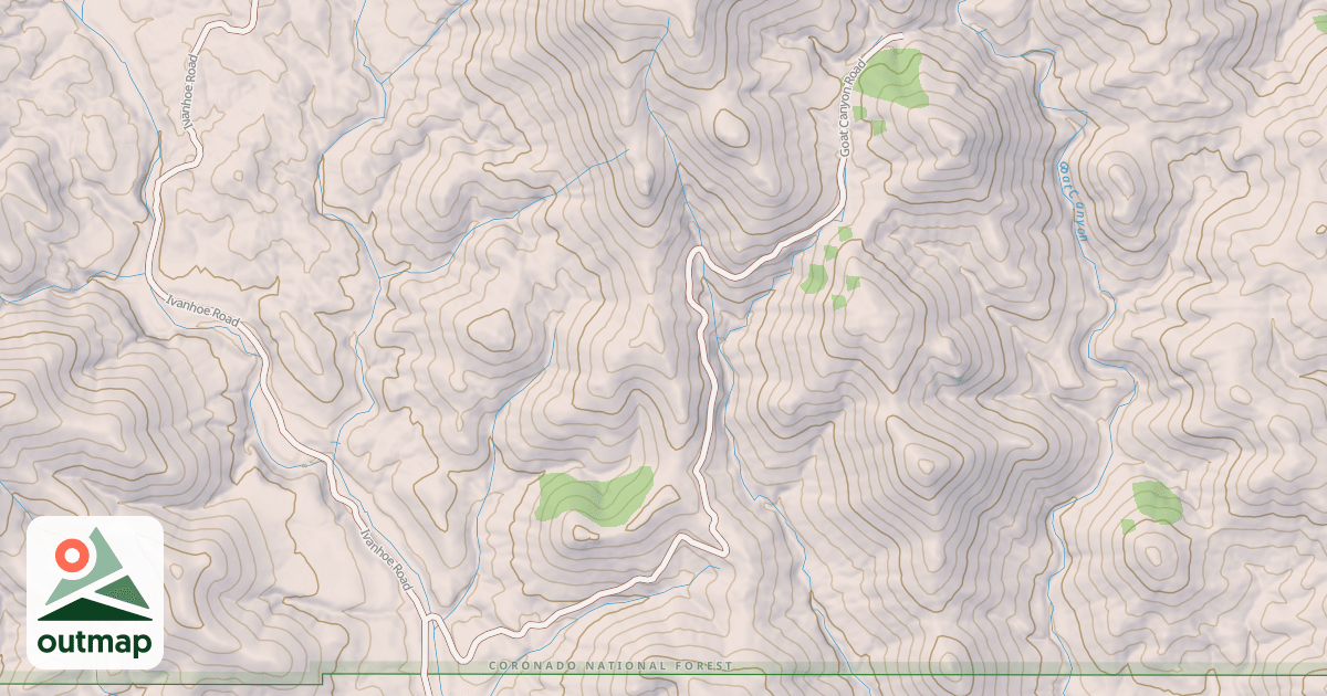 Map of GOAT CANYON