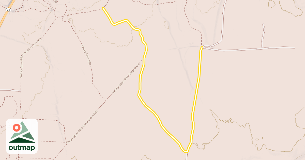 Map of Valley Spur (Y)