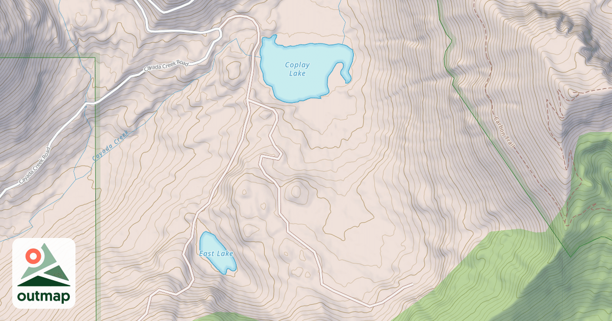 Map of CAYADA MOUNTAIN