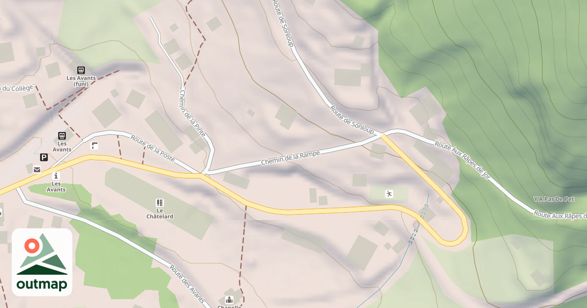 Map of Chemin de la Rampe
