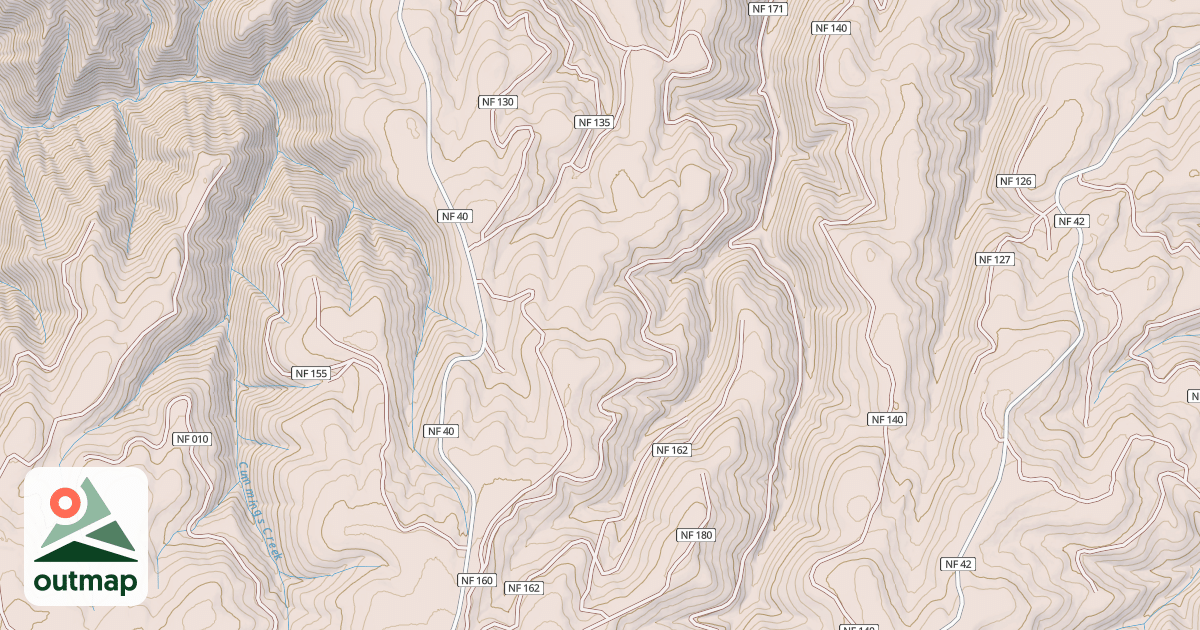 Map of BRUSH RIDGE