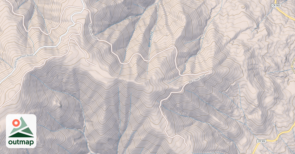Map of BAR CREEK