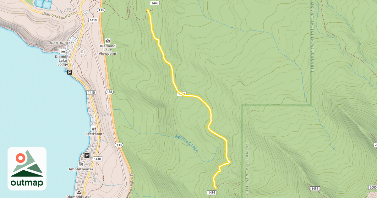 Map of Spruce Ridge Trail