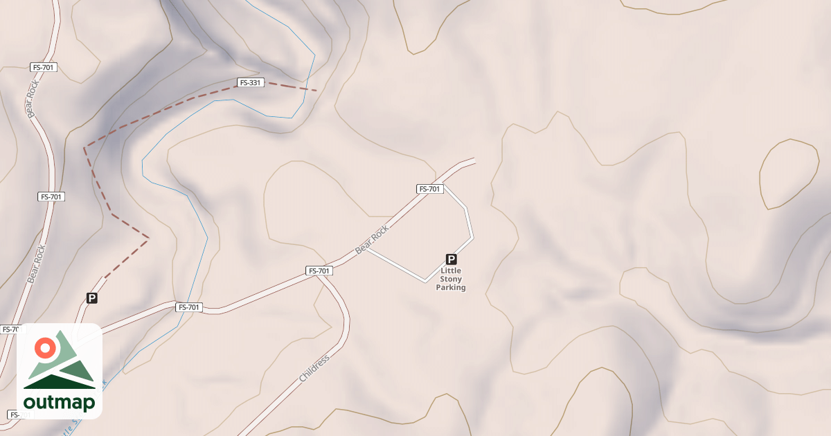 Map of LITTLE STONY PARKING
