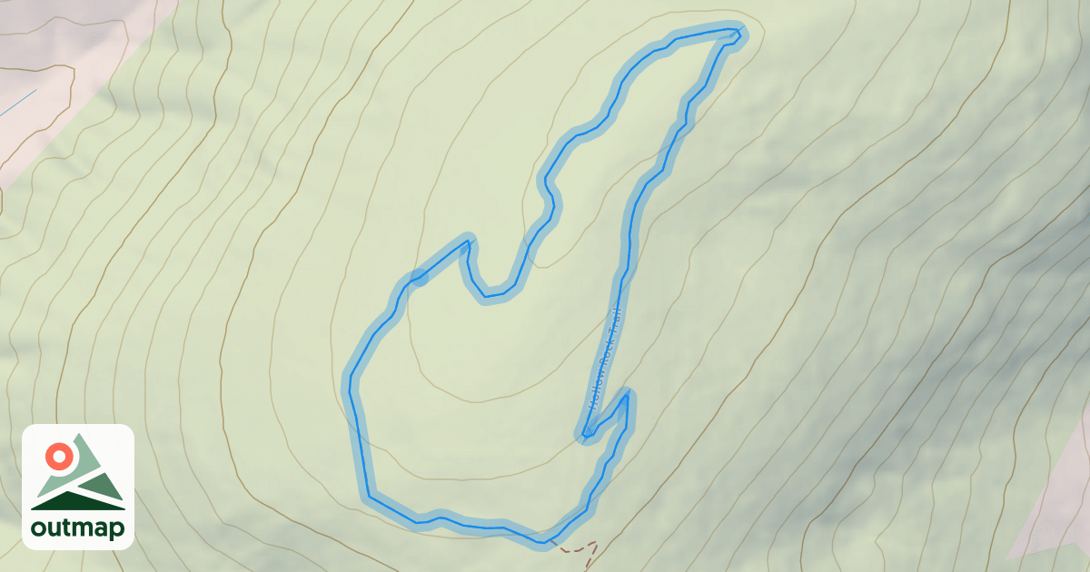 Map of Hollow Rock Trail