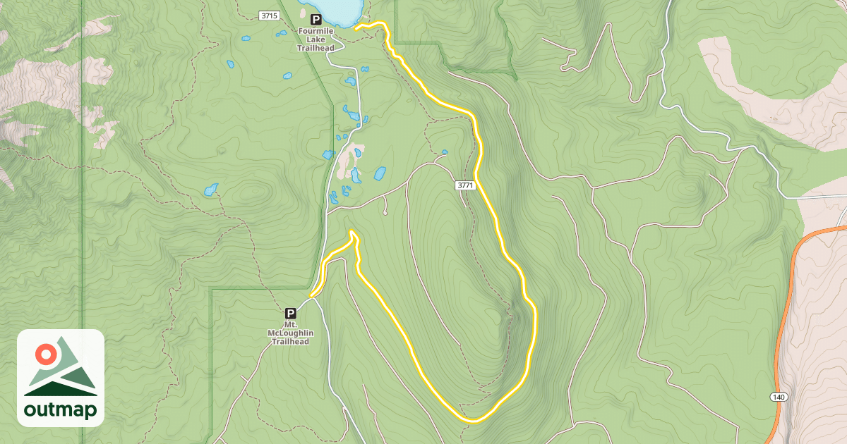 Map of Upper Canal Nordic Trail