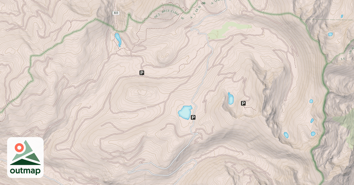 Map of Elk Mdws-Spruce Cr Snowmo Tr#3