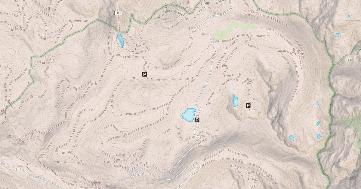 Map preview of Elk Mdws-Spruce Cr Snowmo Tr#3