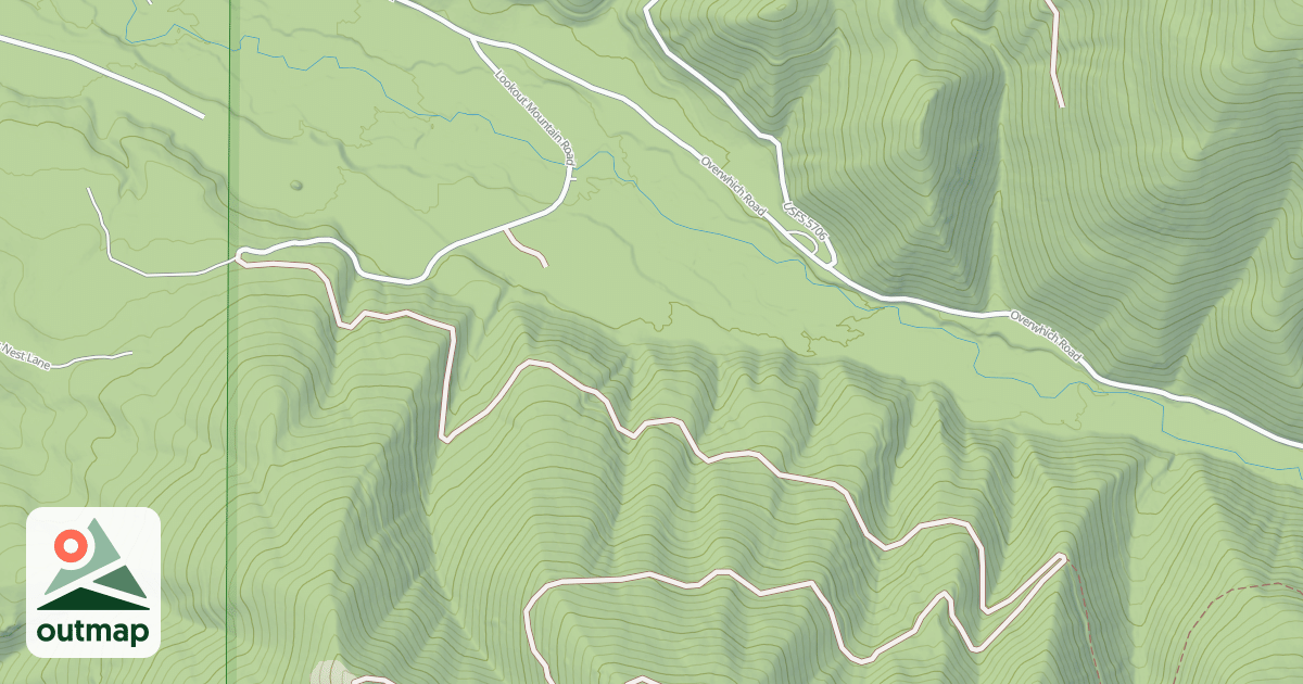 Map of (FDR) LOOKOUT MTN NORTH