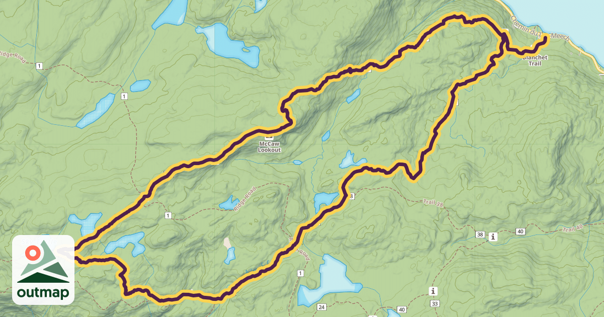 Map of Wolf Trail