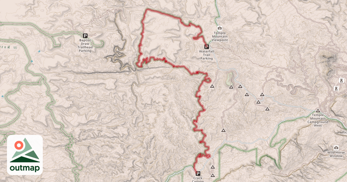 Map of Waterfall Trail