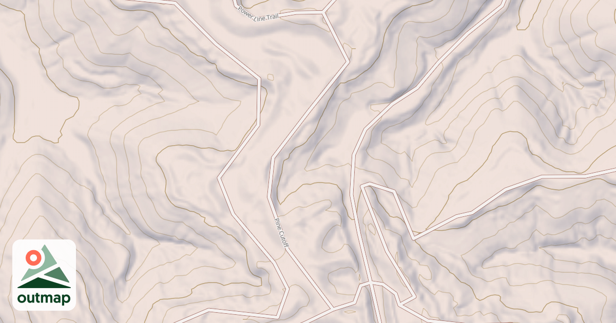 Map of PINE CUTOFF TRAIL