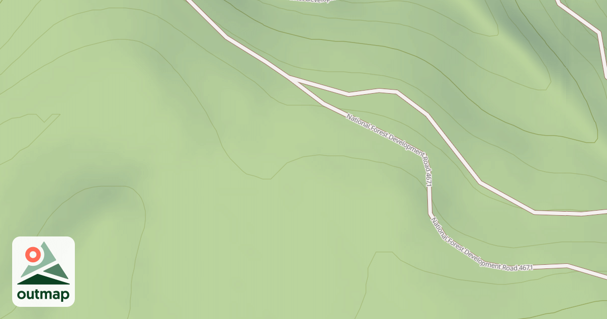 Map of BLUE CR RIDGE A
