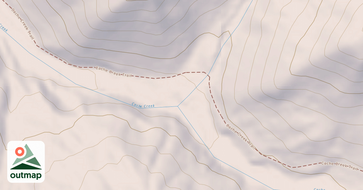 Map of Cache Creek Snow