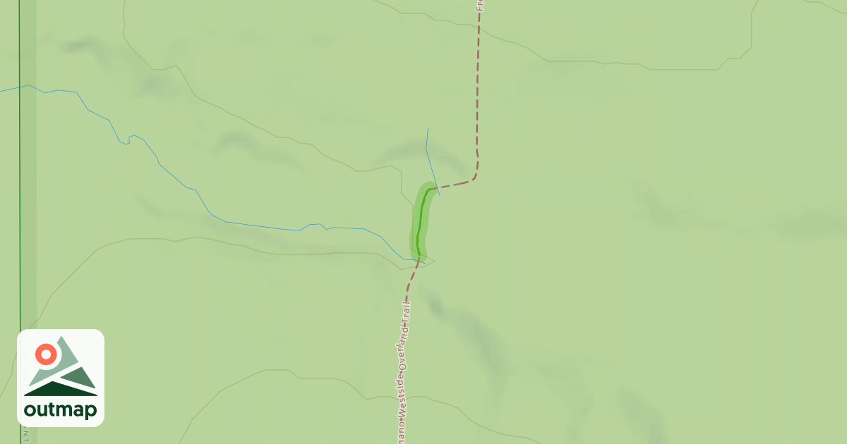 Map of Fred J. Cusimano Westside Overland Trail