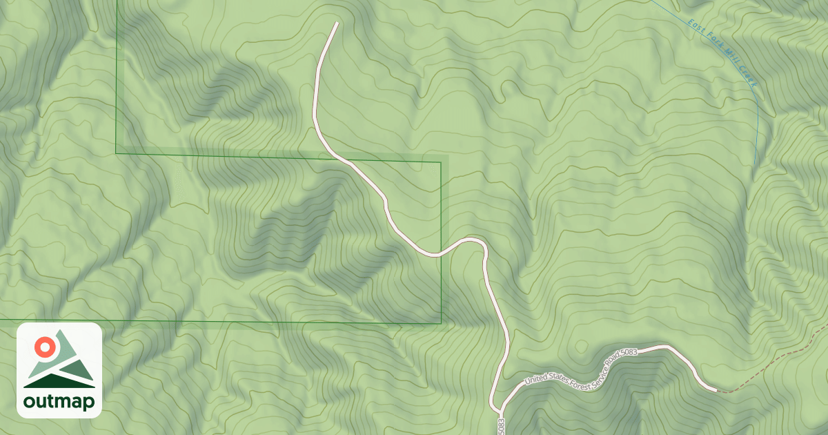Map of USFS National Forest System Roads {81FE4D10-D747-45F5-A6F6-3EA5083C7357}