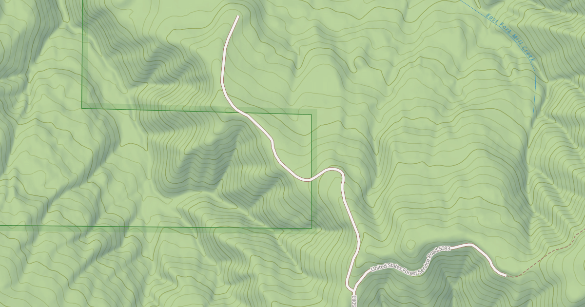 Map preview of USFS National Forest System Roads {81FE4D10-D747-45F5-A6F6-3EA5083C7357}