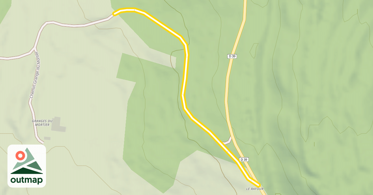 Map of Chemin Grange du Mortier
