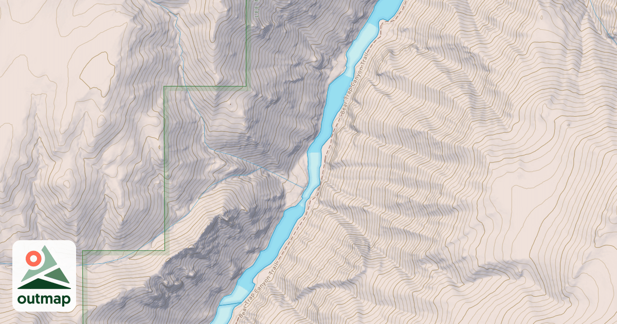 Map of Bear Trap Trail - Nrt