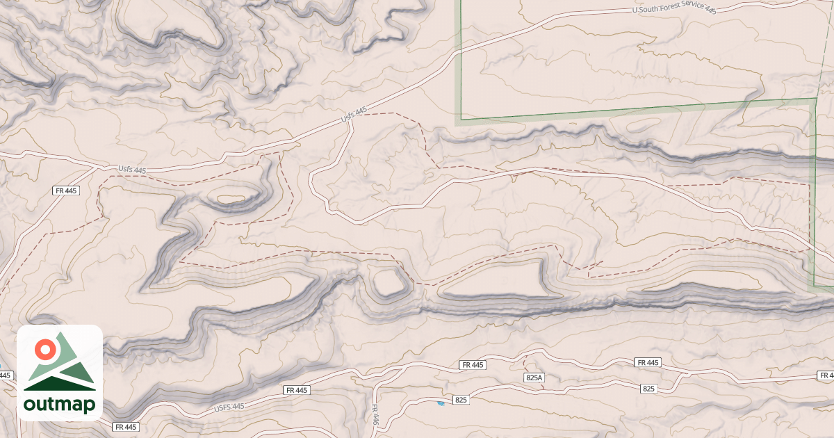 Map of Corral Canyon