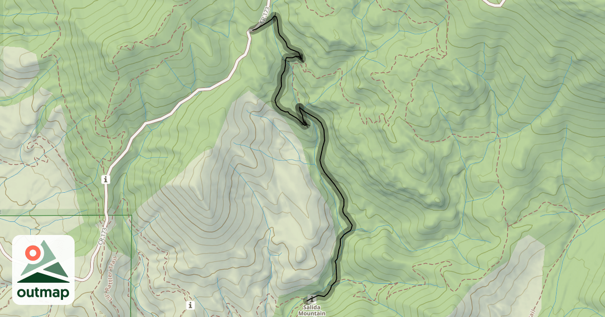Map of Upper Sand Dunes Trail