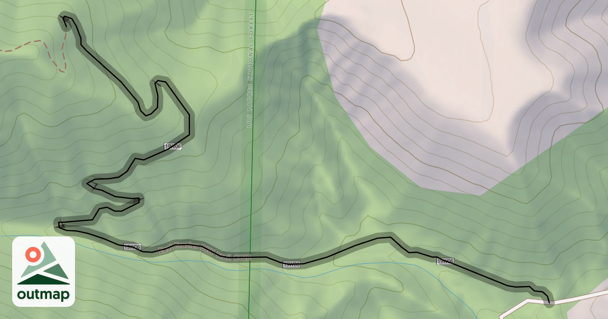 Map of East Frazier OHV Trail #120